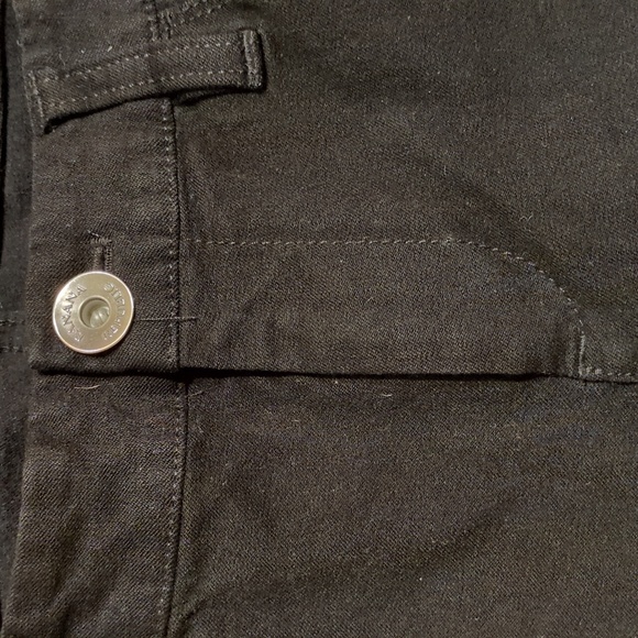 Banana Republic Sloan Trousers • High Waist Straight Leg Pants • Black Stretch - Picture 9 of 15